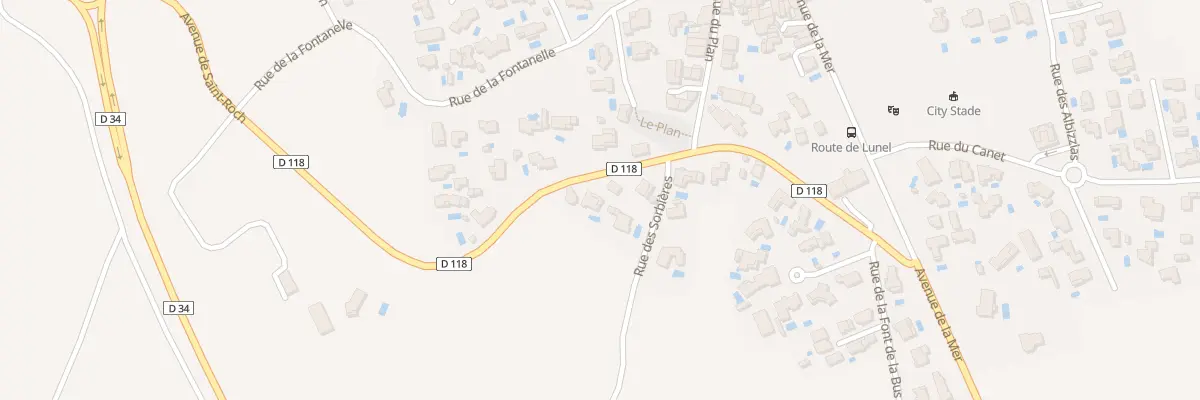 Plan du 305 Av Saint-Roch à Saint-Sériès