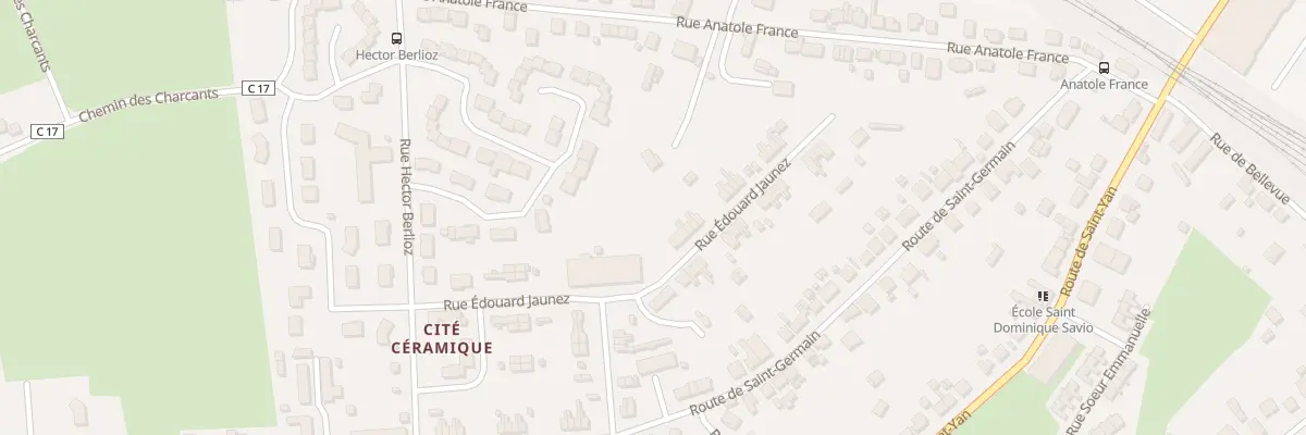 Plan du 22 Rue Edouard Jaunez à Paray-le-Monial