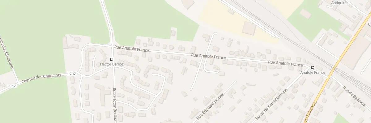 Plan du 21 Rue Anatole France à Paray-le-Monial