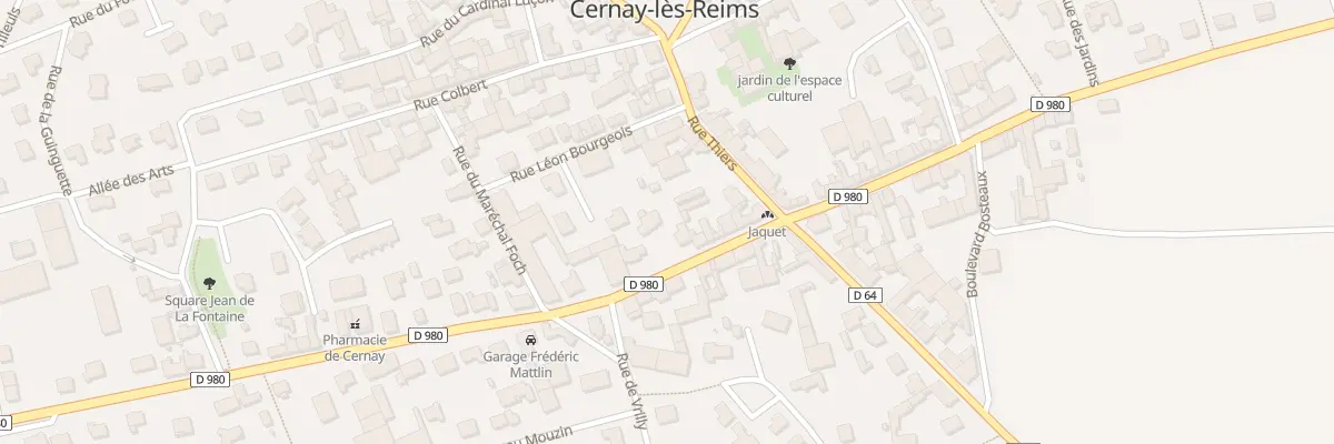 Plan du 6B Rue Charles de Gaulle à Cernay-lès-Reims