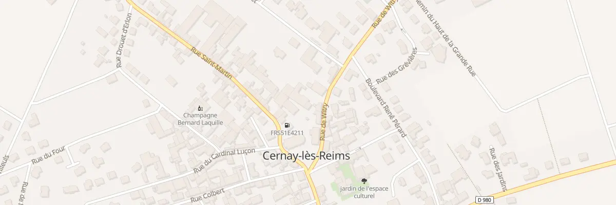 Plan du 7 Rue de Witry à Cernay-lès-Reims