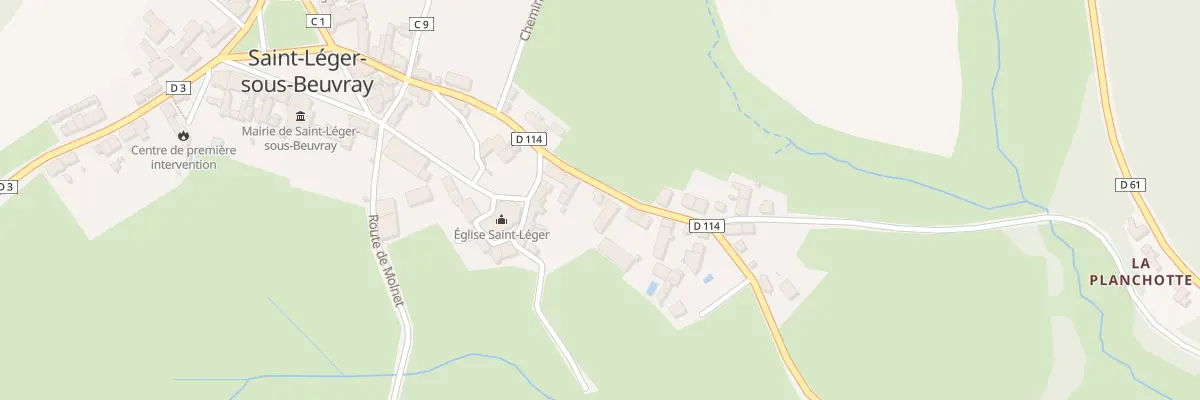 Plan du 5202 Le Bourg à Saint-Léger-sous-Beuvray