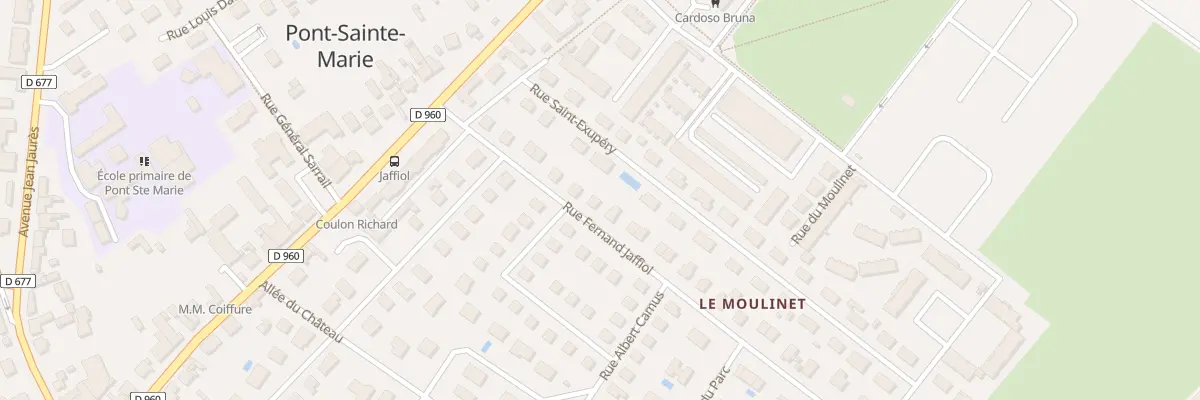 Plan du 13 Rue Fernand Jaffiol à Pont-Sainte-Marie