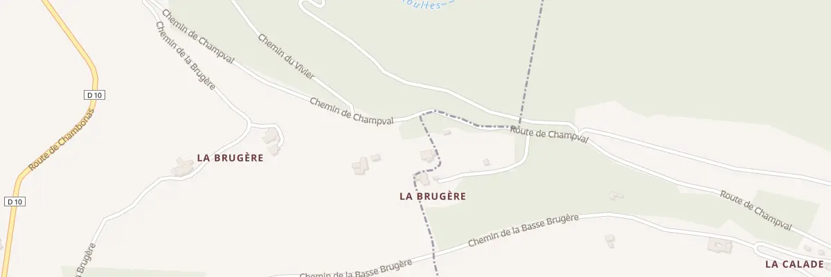 Plan du 6104 La Brugere à Chambonas