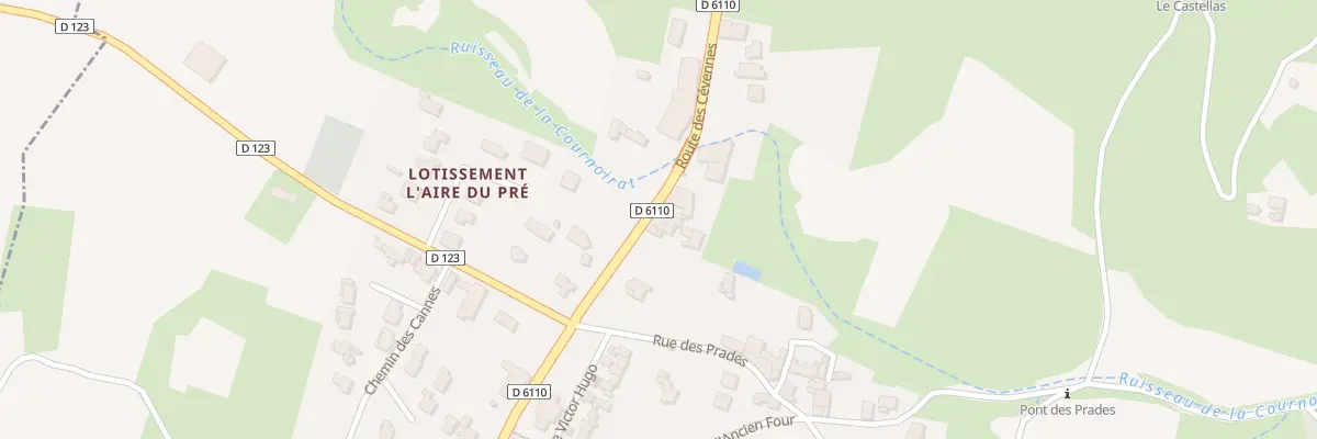 Plan du 5044 La Chapelle et Les Prades à Montmirat