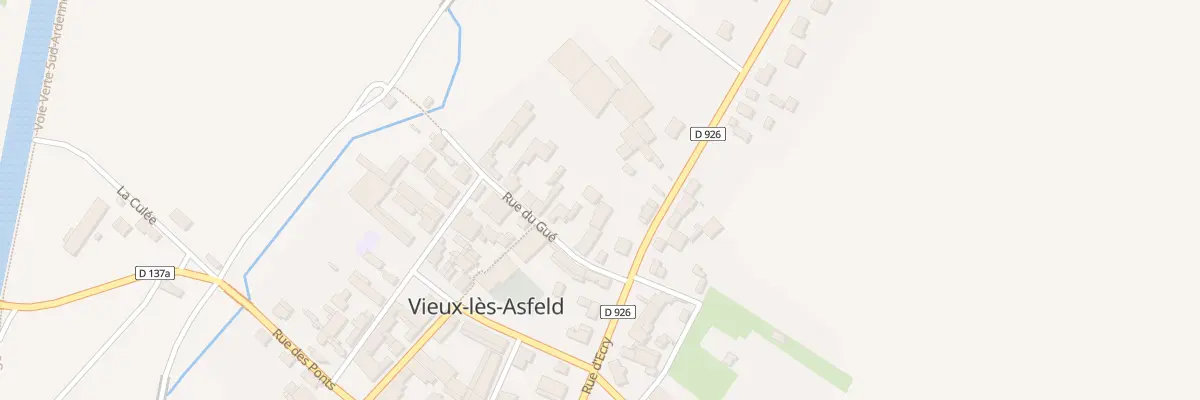 Plan du 6 Rue du Gue à Vieux-lès-Asfeld