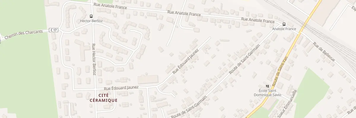 Plan du 16 Rue Edouard Jaunez à Paray-le-Monial