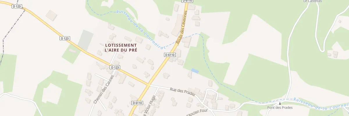 Plan du 532 Rte des Cevennes à Montmirat