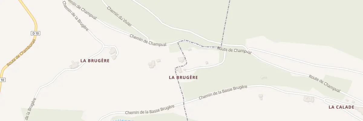 Plan du 5150 La Brugere aux Salelles