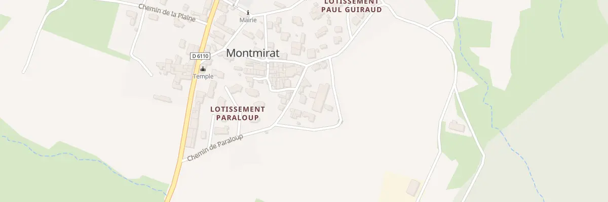 Plan du 224 Che de Pareloup à Montmirat