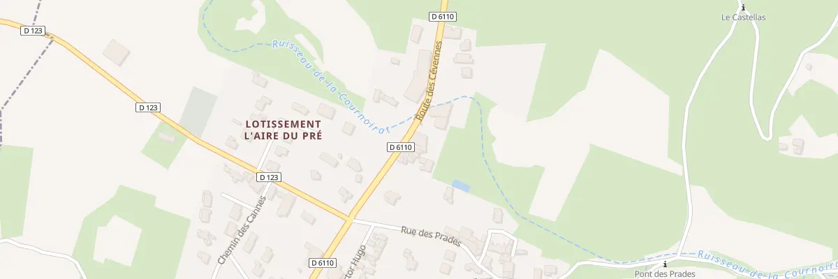 Plan du 5045 La Chapelle et Les Prades à Montmirat
