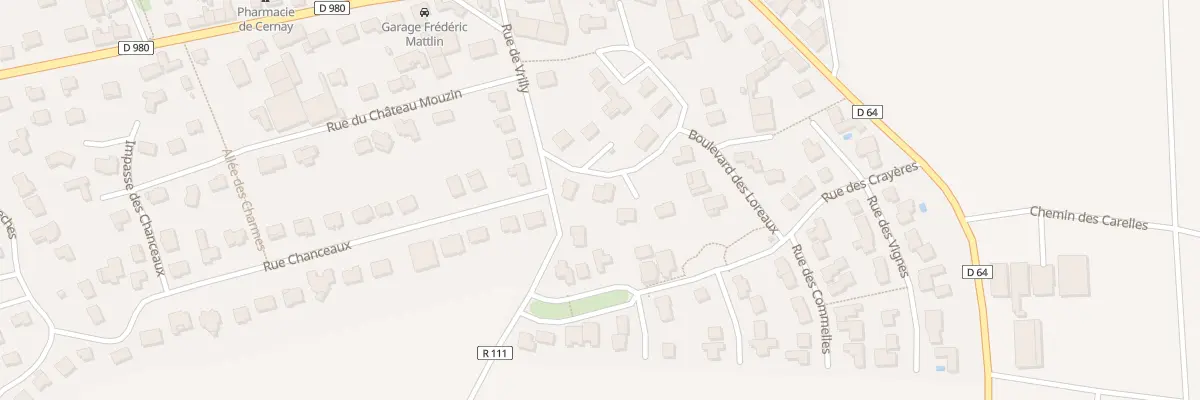Plan du 1 Bd des Loreaux à Cernay-lès-Reims