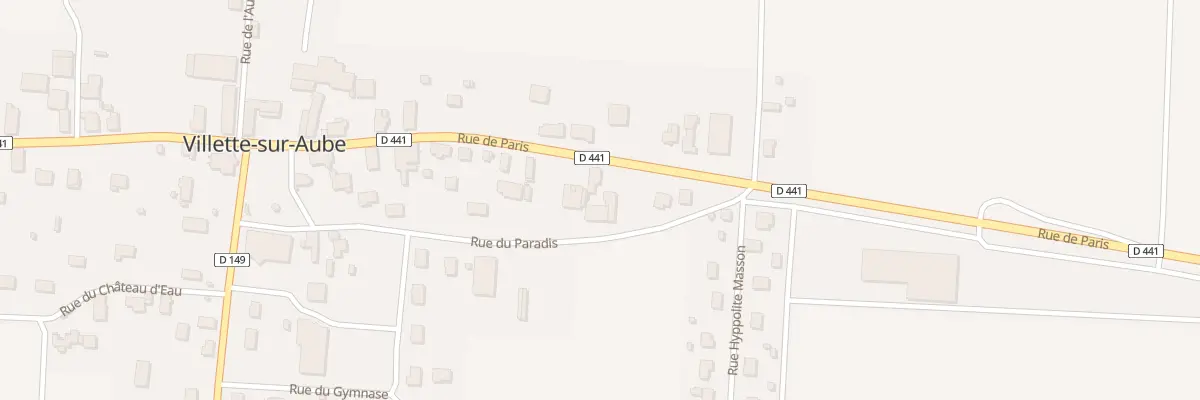 Plan du 18 Rue de Paris à Villette-sur-Aube