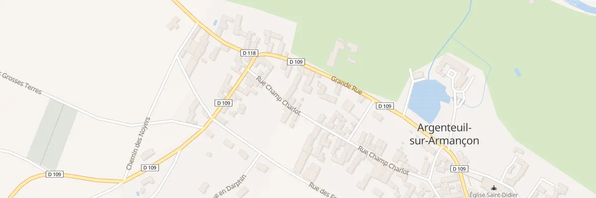 Plan du 20 Rue Champ Charlot à Argenteuil-sur-Armançon