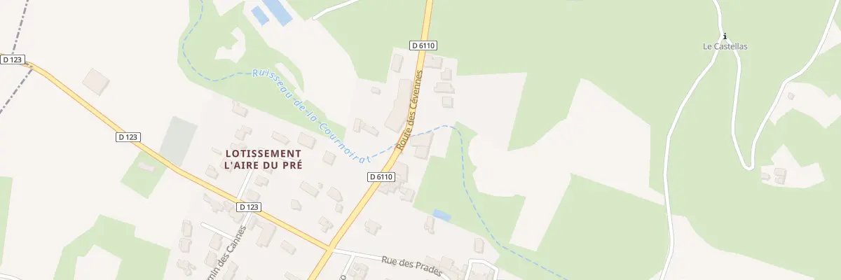 Plan du 5171 La Chapelle et Les Prades à Montmirat