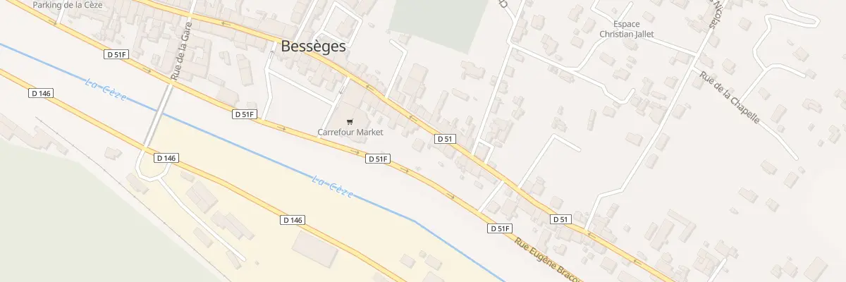 Plan du 45 Rue Albert Chambonnet à Bessèges