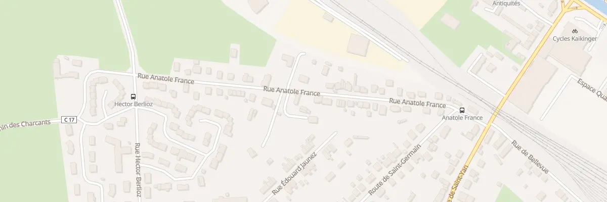 Plan du 17 Rue Anatole France à Paray-le-Monial