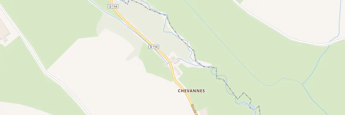 Plan du 5088B Chevannes à Saint-Didier-sur-Arroux
