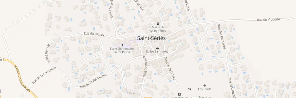 Plan du 24 Rue De La Petanque à Saint-Sériès