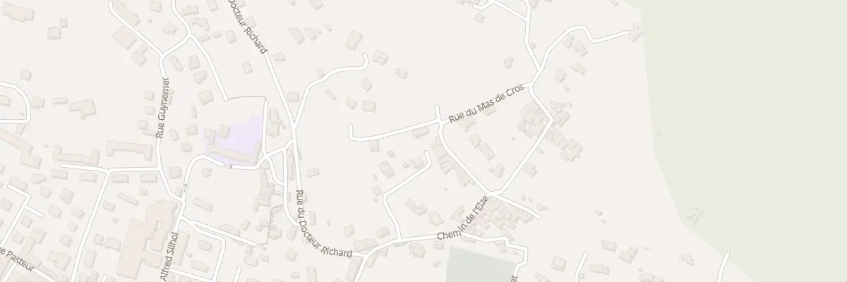 Plan du 157 Rue du Mas du Cros à Bessèges