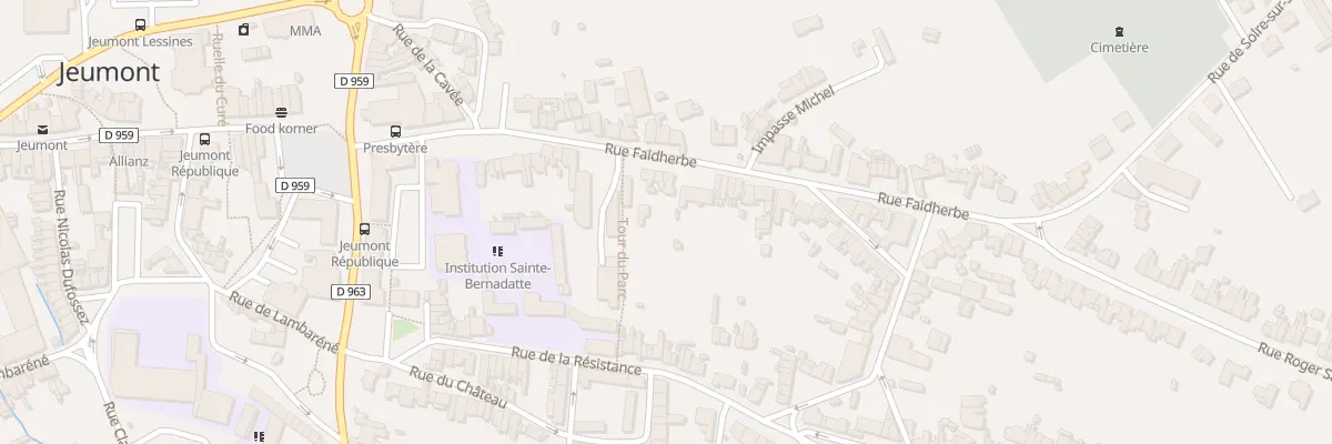 Plan du 217 Rue Faidherbe à Jeumont