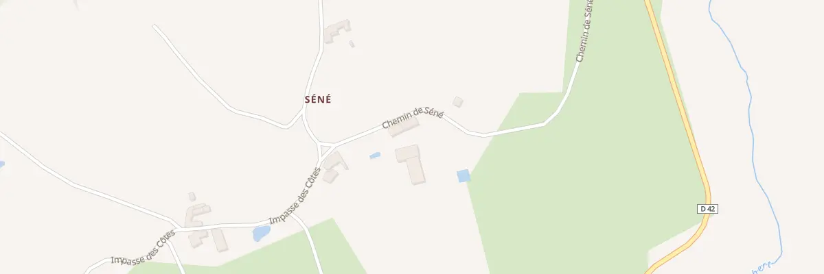 Plan du 529 Che de Séné à Saint-Priest-la-Roche
