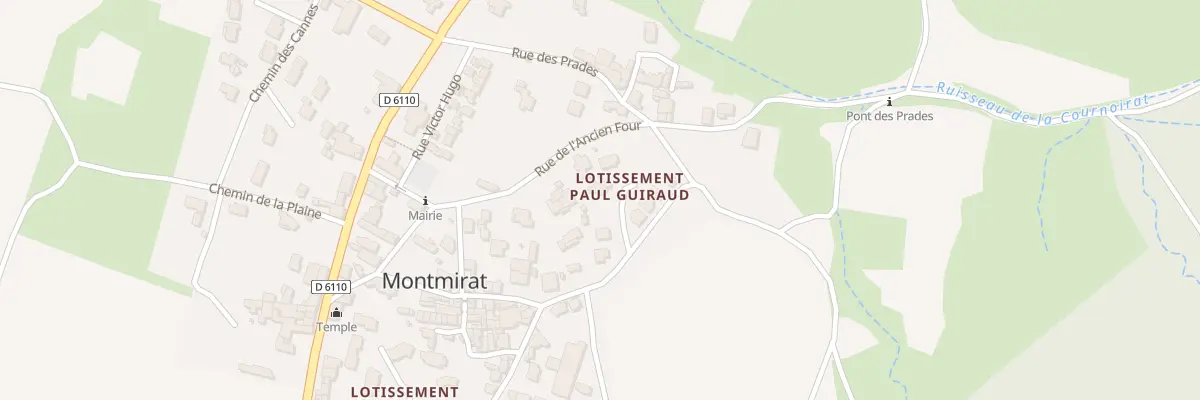 Plan du 4 Lot Paul Guiraud à Montmirat