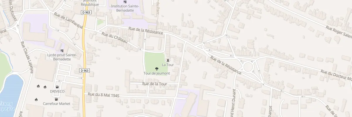 Plan du 47 Rue de la Tour à Jeumont