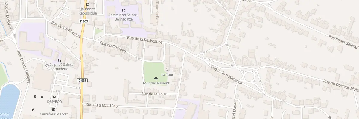 Plan du 261 Rue de la Résistance à Jeumont