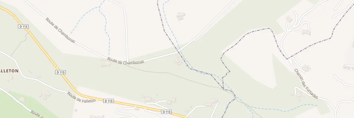 Plan du 886 Rte de Chambonas à Gravières