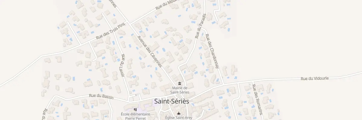 Plan du 83 Rue Du Paradis à Saint-Sériès