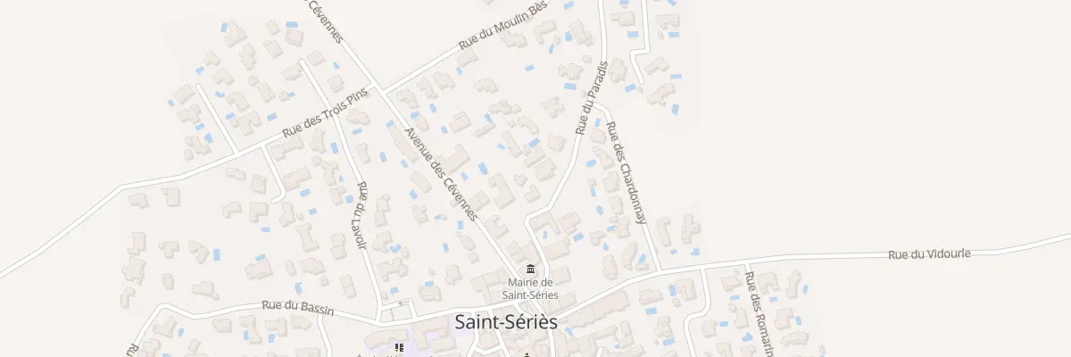 Plan du 9999 Rue Du Paradis à Saint-Sériès