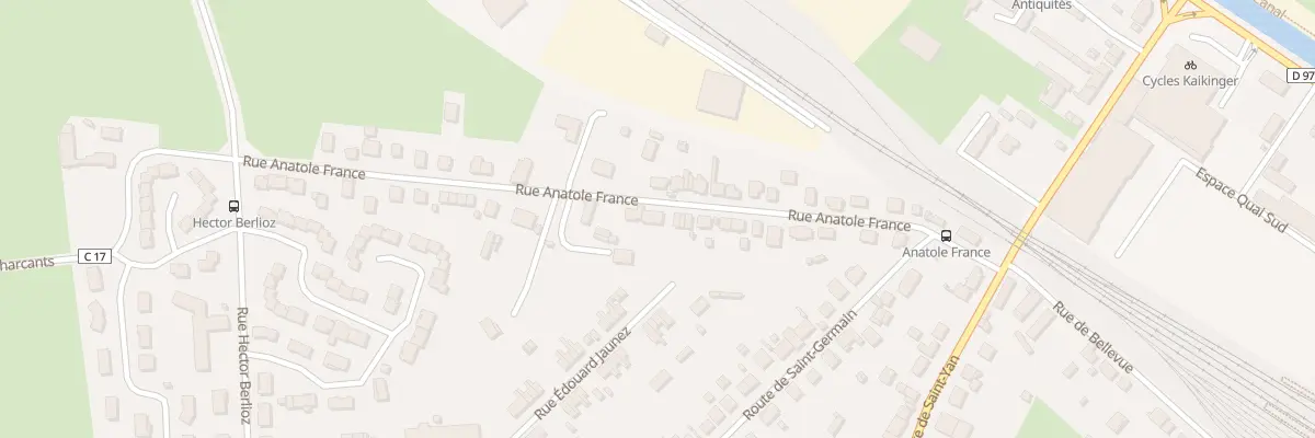 Plan du 13 Rue Anatole France à Paray-le-Monial