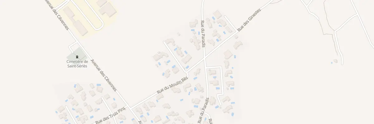 Plan du 26 Rue Des Ginestes à Saint-Sériès