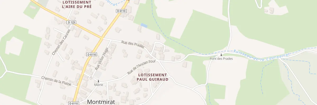 Plan du 5144 La Chapelle et Les Prades à Montmirat