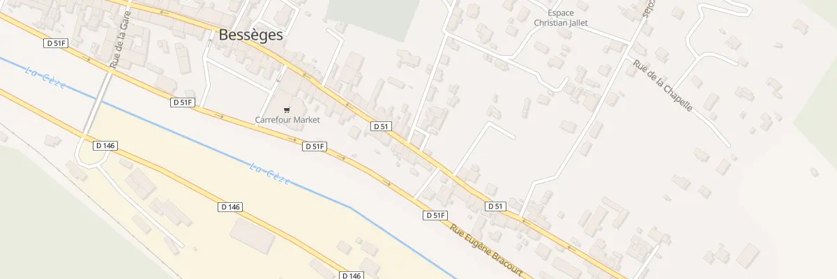 Plan du 60 Rue Albert Chambonnet à Bessèges
