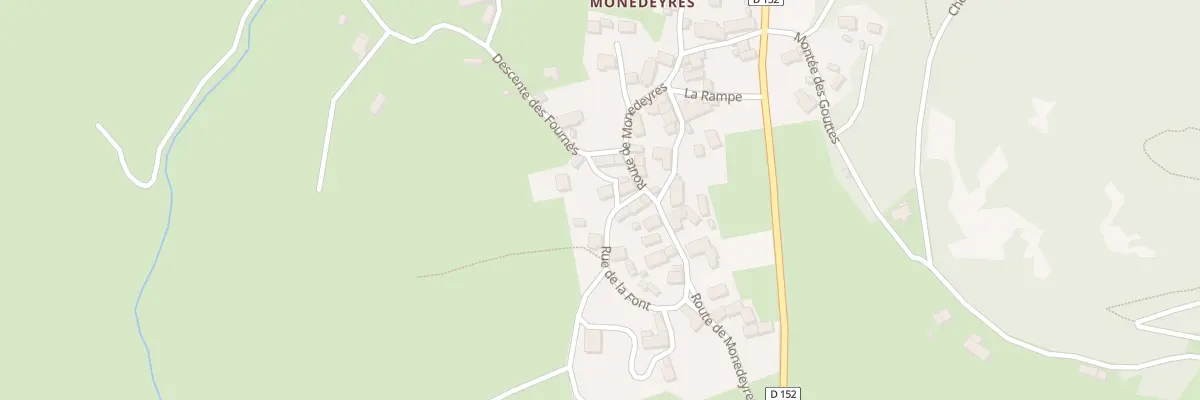 Plan du 5120 Monedeyres à Queyrières