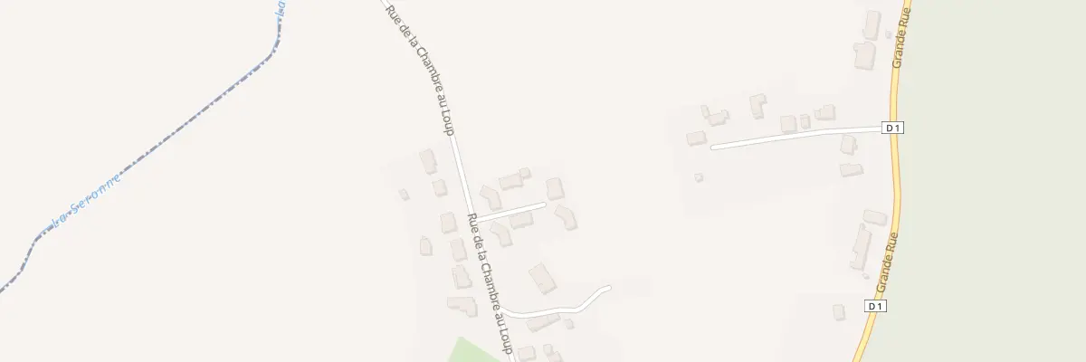 Plan de la Rue de la Chambre au Loup à La Vendue-Mignot