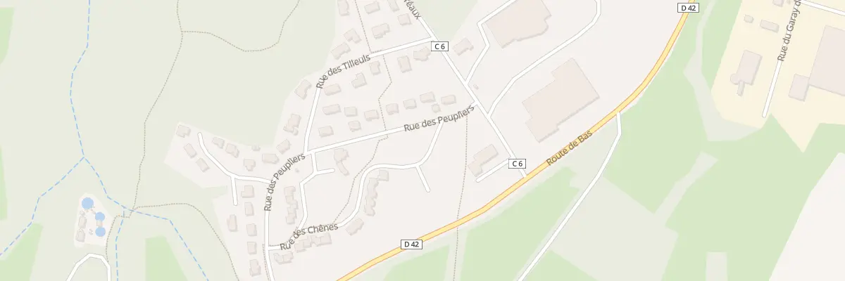 Plan du 6 Rue des Peupliers à Beauzac