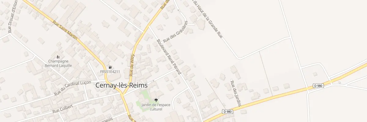 Plan du 14 Bd Perard Rene à Cernay-lès-Reims