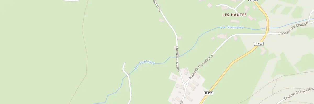 Plan du 125 Che des Lyris à Queyrières