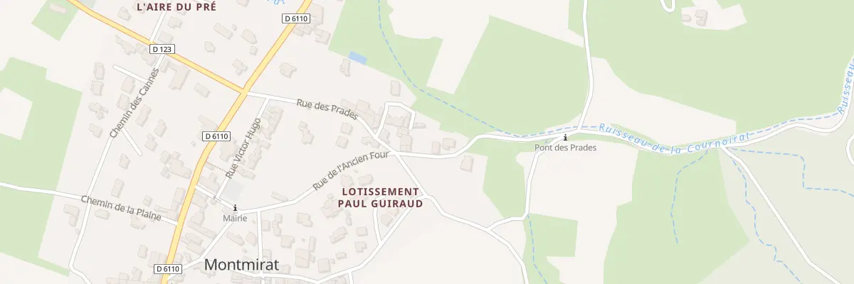 Plan du 5172 La Chapelle et Les Prades à Montmirat