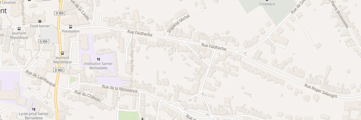 Plan du 317 Rue Faidherbe à Jeumont