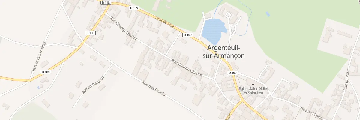 Plan du 10 Rue Champ Charlot à Argenteuil-sur-Armançon