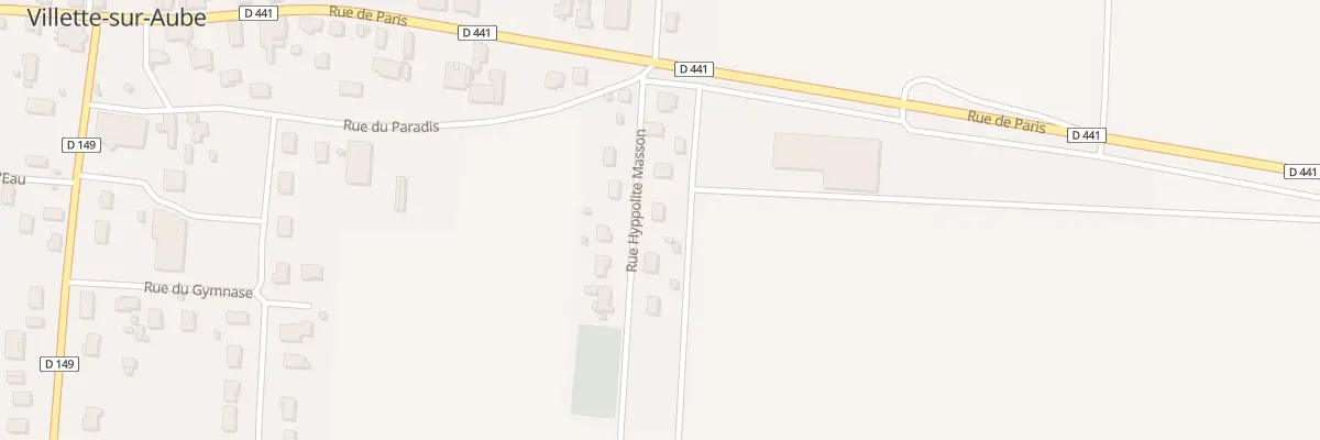 Plan du 8 Rue Hypollite Masson à Villette-sur-Aube
