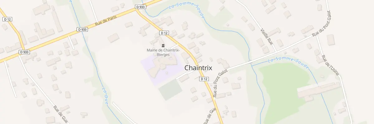Plan du 12 Rue de Velye à Chaintrix-Bierges