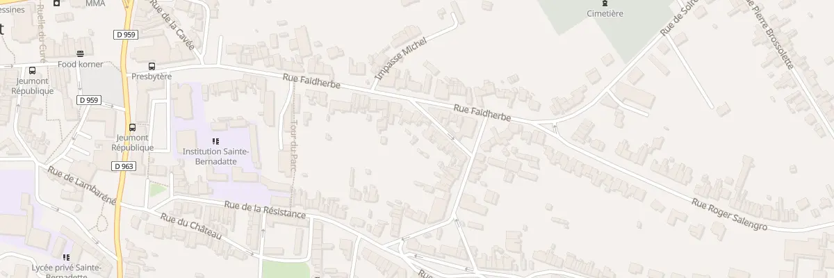 Plan du 25 Rue du Bouquet des Champs à Jeumont
