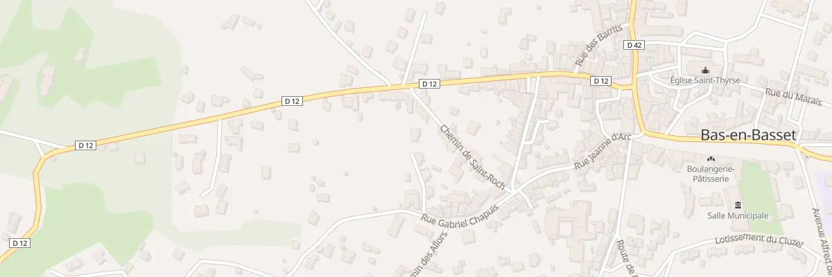 Plan du 7 Che de St Roch à Bas-en-Basset