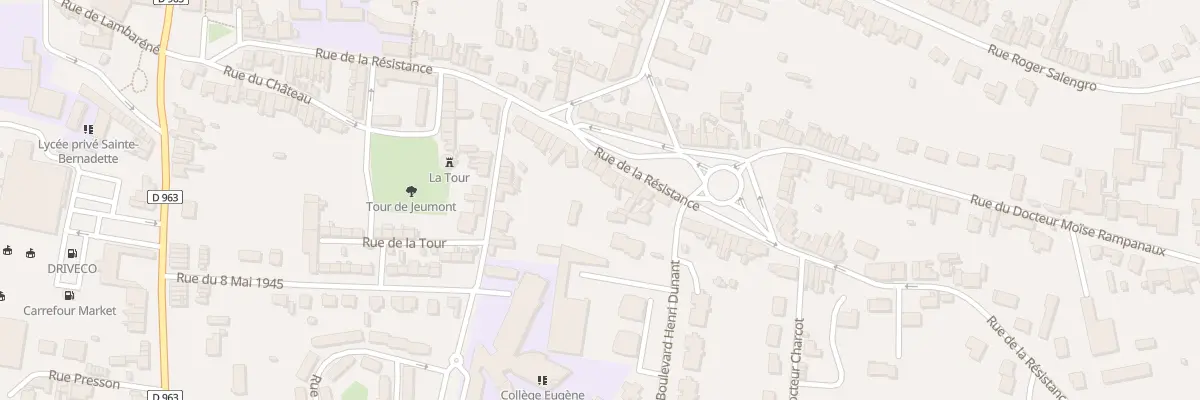 Plan du 365 Rue de la Résistance à Jeumont