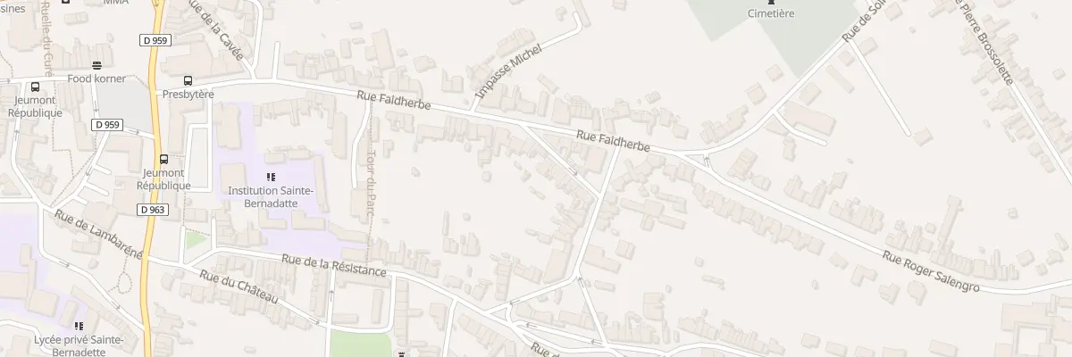 Plan du 29 Rue du Bouquet des Champs à Jeumont